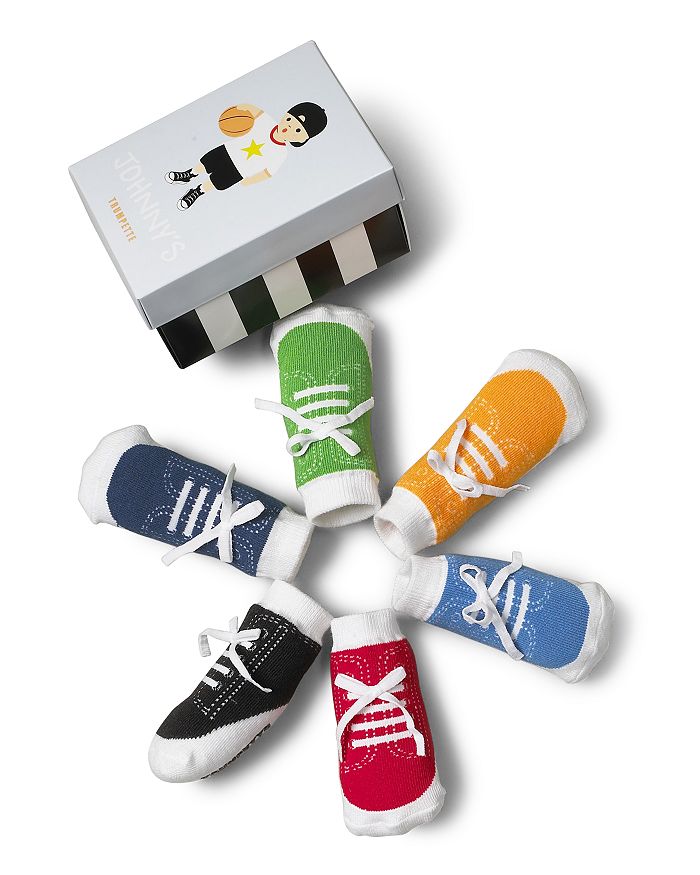 Shop Trumpette Boys' Johnny Socks, 6 Pairs - Baby In Brights