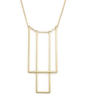 Bloomingdale's - 14K Yellow Gold Simple Square Bib Necklace, 17" - 100% Exclusive