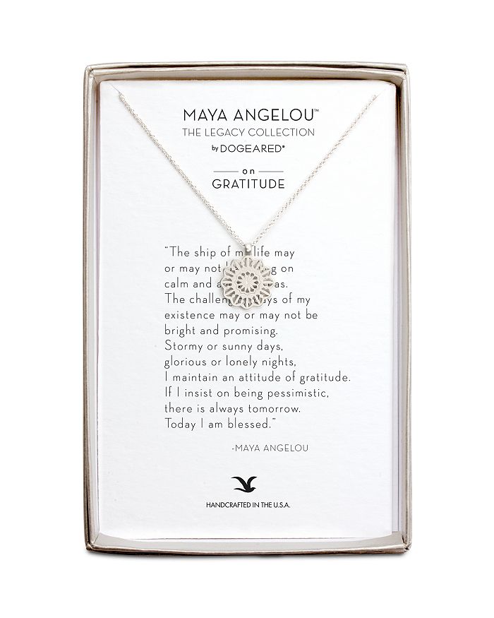 Dogeared maya angelou necklace online