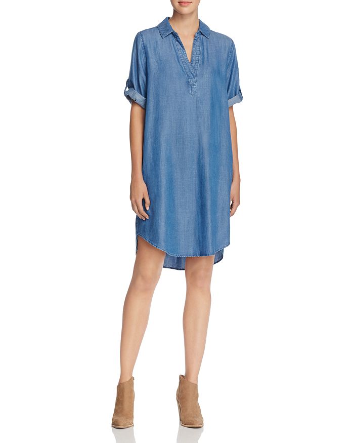 Andrea Jovine Chambray Shirt Dress - Compare at $98 | Bloomingdale's