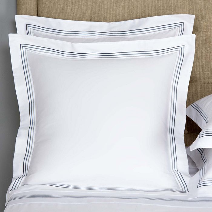 Frette Hotel Cruise Sham In White/gray