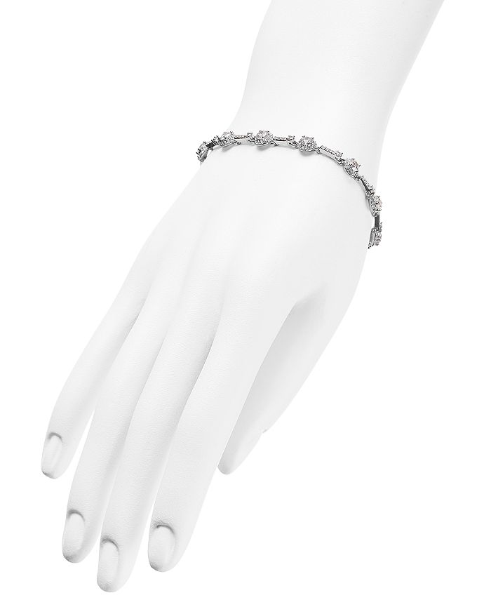 Shop Nadri Pave Tennis Bracelet In Silver