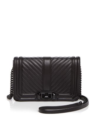 Rebecca Minkoff Love Chevron Quilt Small Leather Crossbody