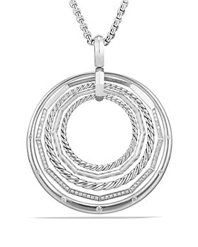 David Yurman - Stax Large Pendant Necklace with Diamonds