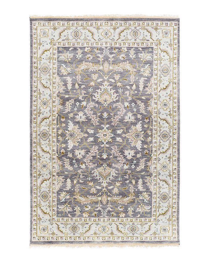 Surya Zeus Area Rug, 3'9 X 5'9 In Charcoal/sky Blue/ivory/taupe/olive/beige/mauve