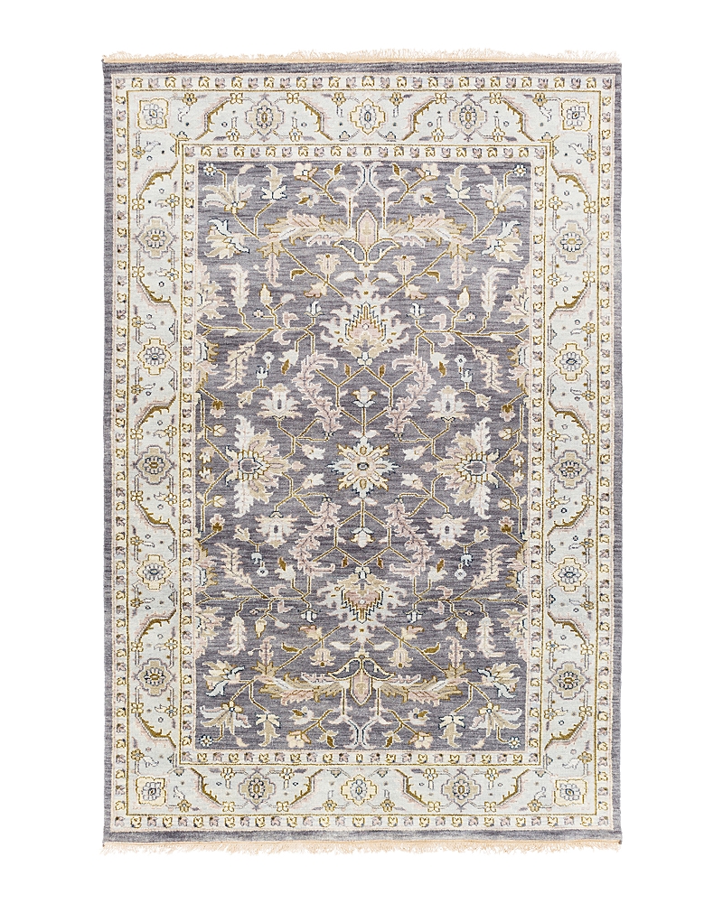 Surya Zeus Area Rug, 3'9 X 5'9 In Charcoal/sky Blue/ivory/taupe/olive/beig