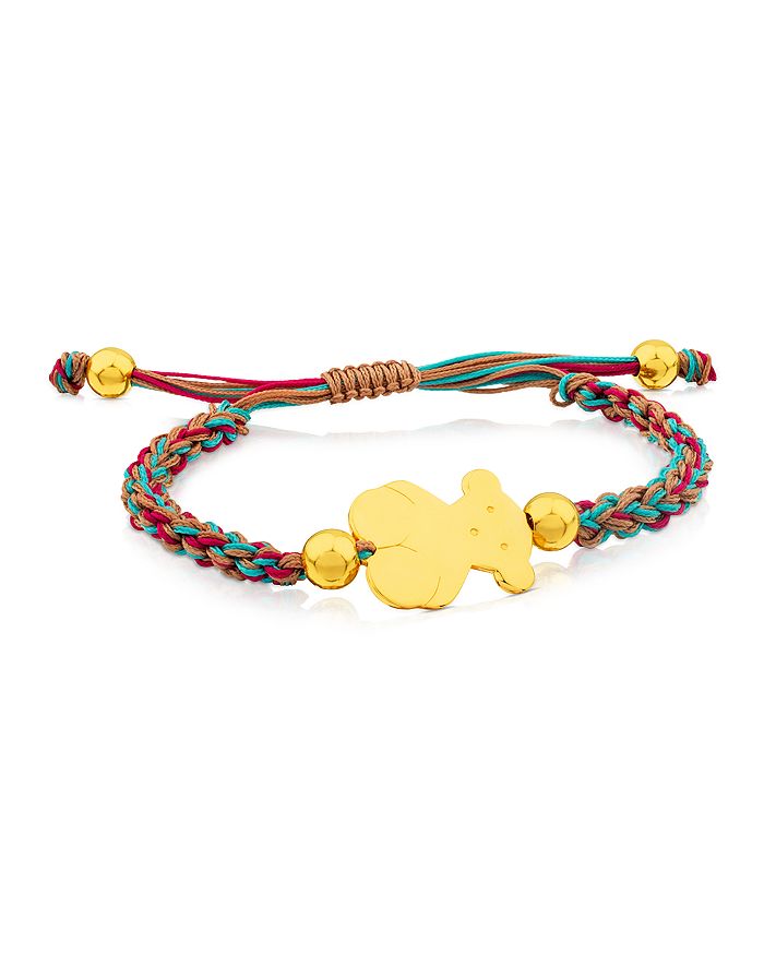 TOUS Bear Charm Knotted Cord Bracelet Bloomingdale s