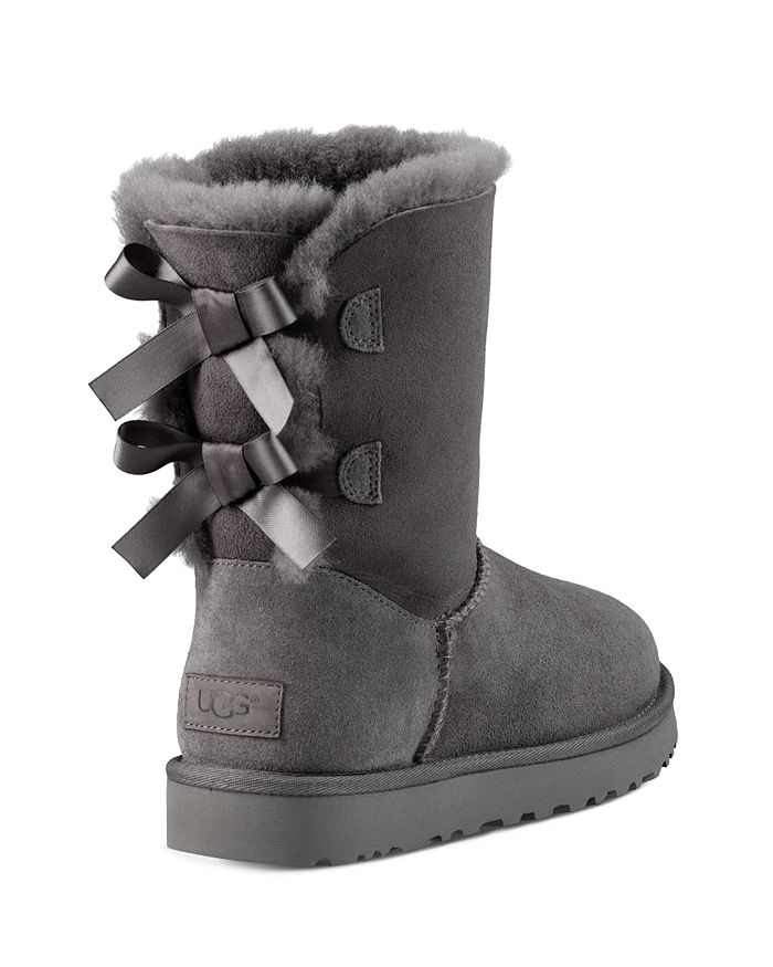 Shop Ugg Bailey Bow Boots In Gray