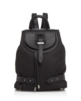 MELI MELO Nylon with leather trim Backpack Black MSRP $590 made in ITALY Meli Melo | Bags | Meli Melo Nylon With Leather Trim  main image 3