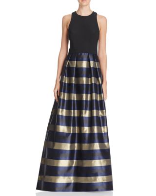 Striped-Skirt Gown - Exclusive