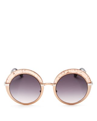 JIMMY CHOO round sparkle sunglasses! JIMMY CHOO Grey Gradient Round Sunglasses GOTHA/S 509C 50  main image 3