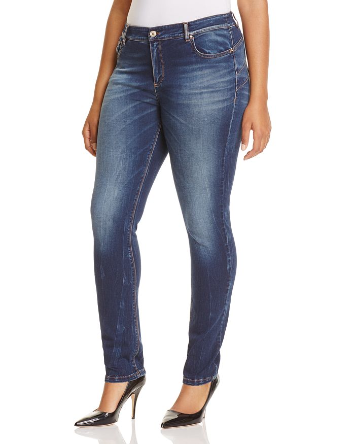 Marina Rinaldi Idrogeno Skinny Jeans in Navy Blue | Bloomingdale's