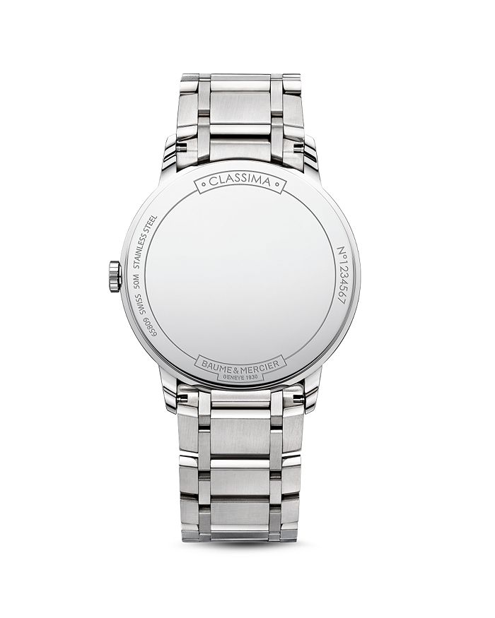 Shop Baume & Mercier Classima 10354 Watch, 40mm In White/silver