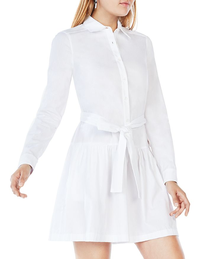 BCBGMAXAZRIA Mariela Drop Waist Shirt Dress Bloomingdale s