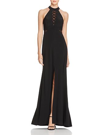 Avery G Illusion Crisscross Gown | Bloomingdale's