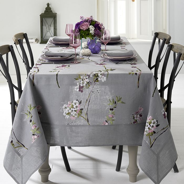 Mode Living Positano Tablecloth, 70 X 90 In Gray