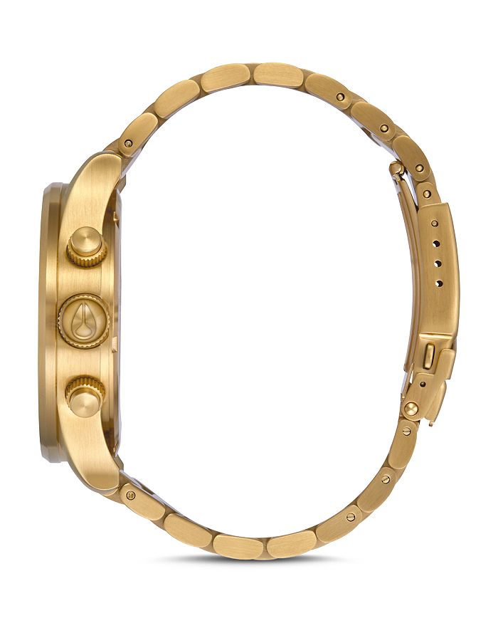 Shop Nixon Sentry Chrono Watch, 42mm In Gold