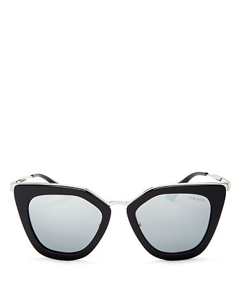 Prada Women S Mirrored Cat Eye Sunglasses 52mm Bloomingdale S