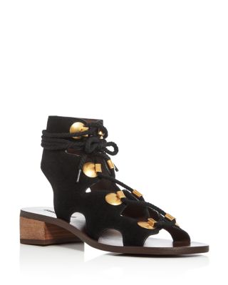 See by Chloé Gladiator Lace Up Sandals 