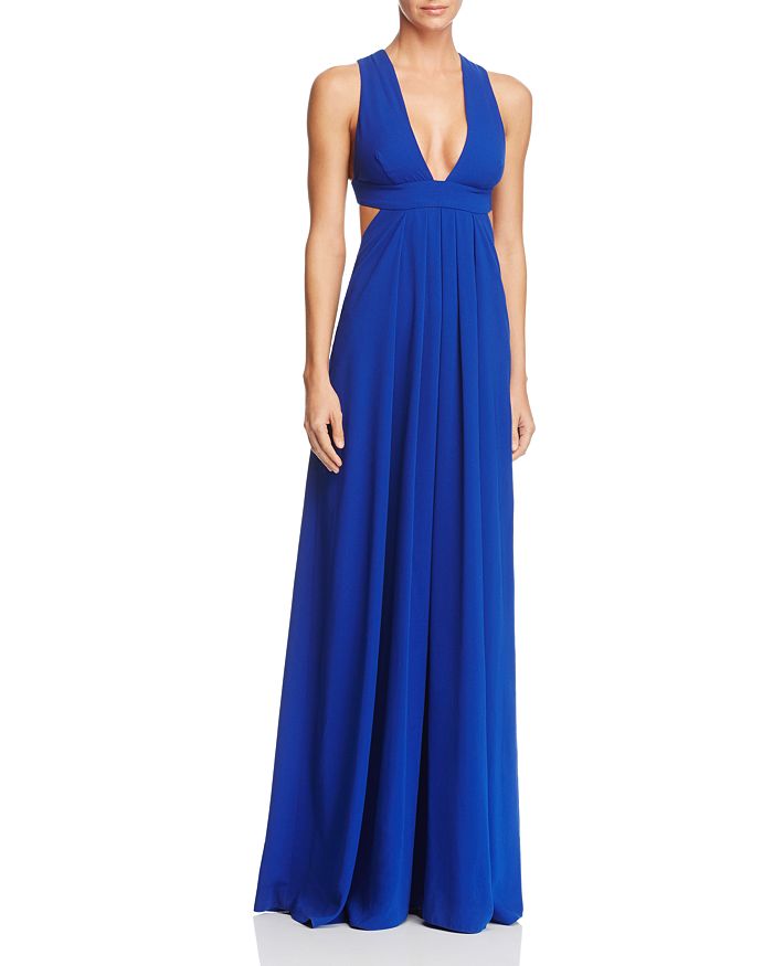 Jill jill stuart plunge shop neck gown
