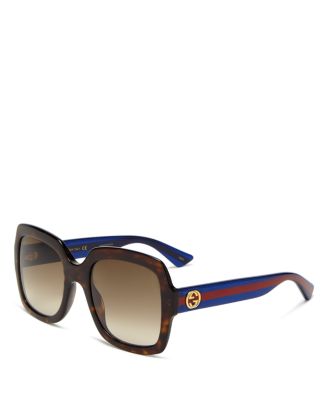 Gucci Oversized Gradient Square Sunglasses 54mm Bloomingdale s