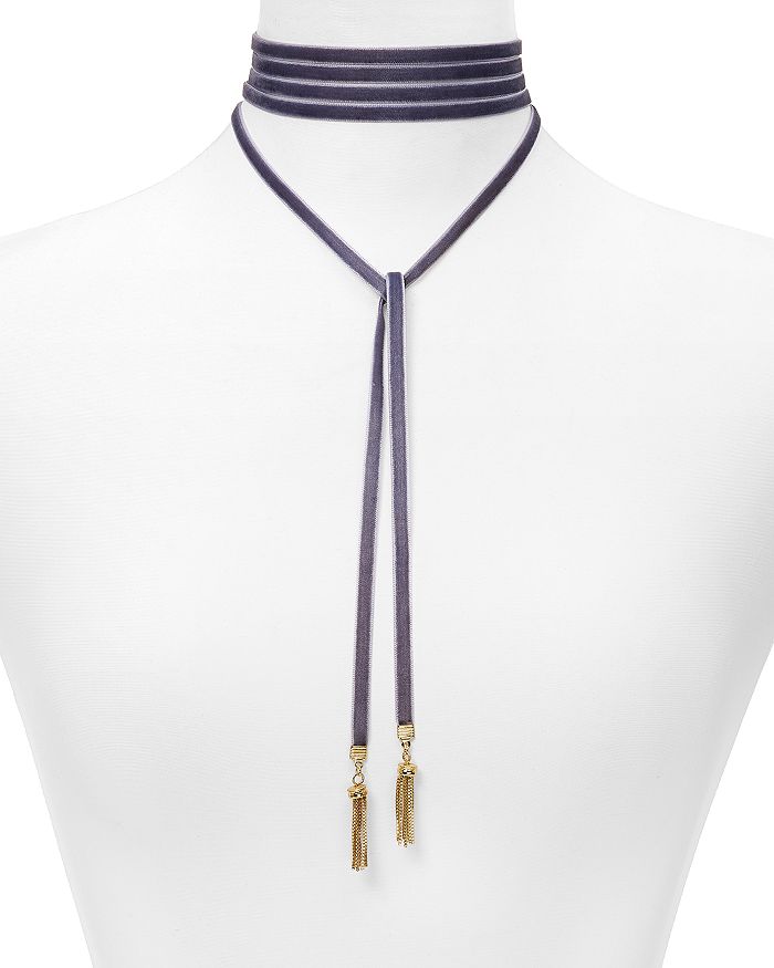 BAUBLEBAR Velvet Lariat Choker Necklace 12 Bloomingdale s