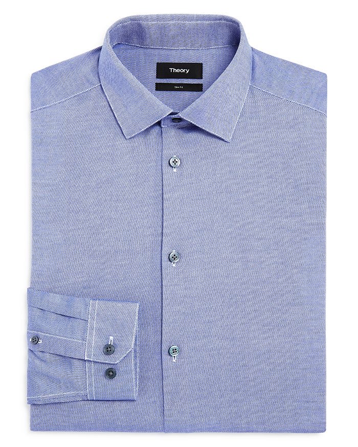 Theory Oxford Textured Stretch Slim Fit Dress Shirt | Bloomingdale's