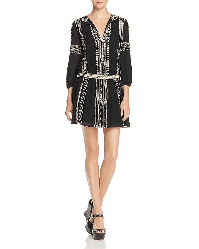 Alice and olivia embroidered dress cheap