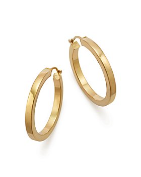 Bloomingdale's - 14K Yellow Gold Square Polished Tube Hoop - 100% Exclusive