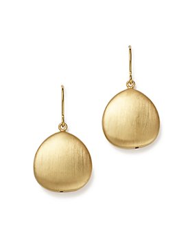 Bloomingdale's - 14K Yellow Gold Satin Finish Drop Earrings - 100% Exclusive
