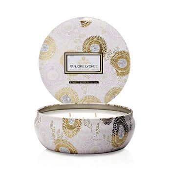 Voluspa - Japonica Panjore Lychee 3 Wick Candle in Decorative Tin