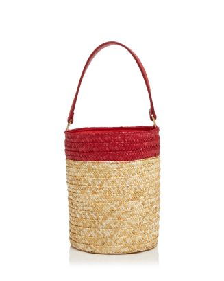 CATERINA BERTINIleather×straw mini カゴBAG Heather Straw Mini Bag – The Wildflower Shop