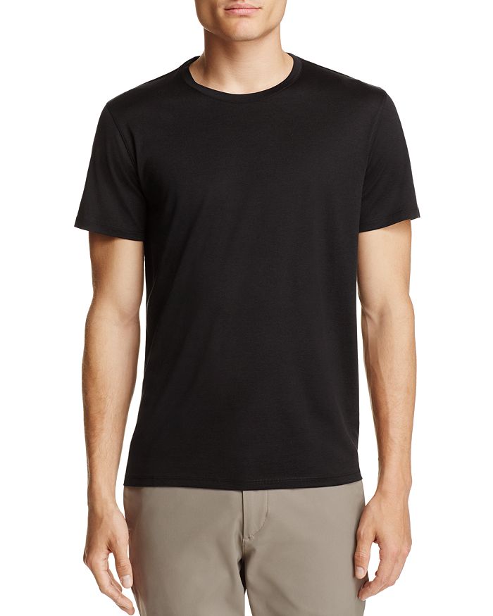 Theory Short Sleeve Regular Fit T-shirt In Black