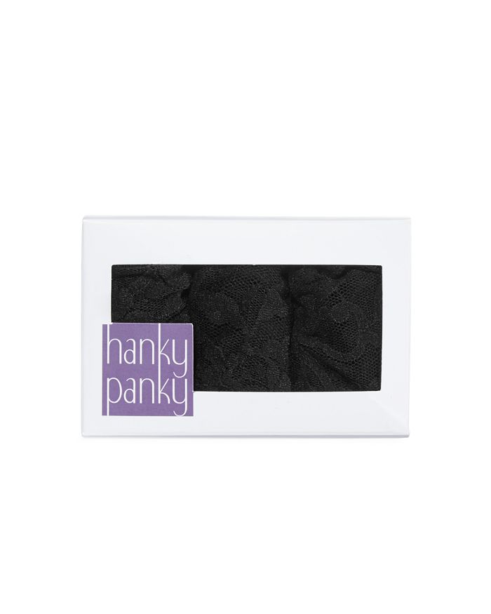 Shop Hanky Panky Original-rise Thongs, Set Of 3 In Black