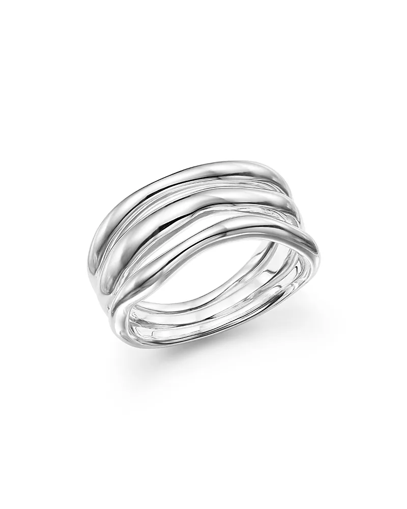 Ippolita Glamazon Sterling Silver Triple-Band Squiggle Ring