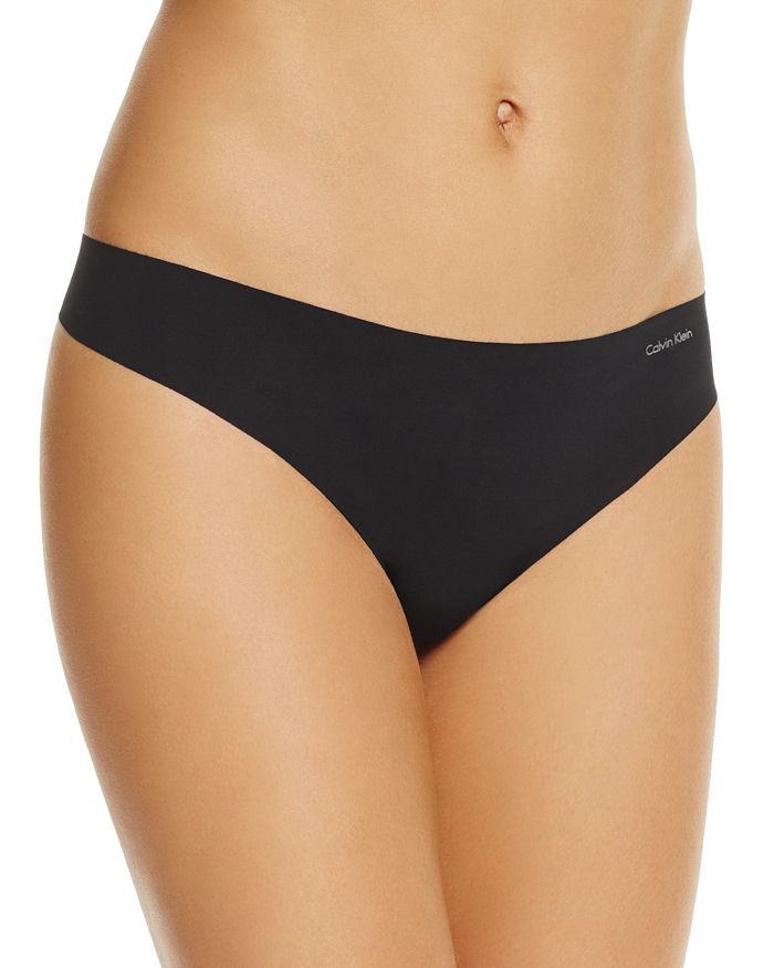 CALVIN KLEIN Invisibles Thong in Black