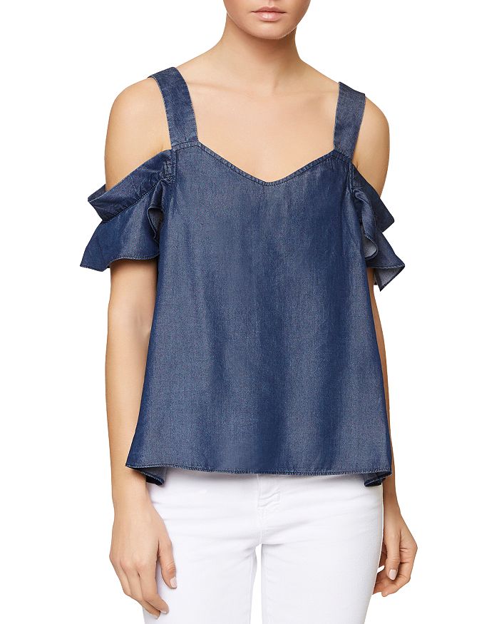 Sanctuary cold shoulder hot sale top