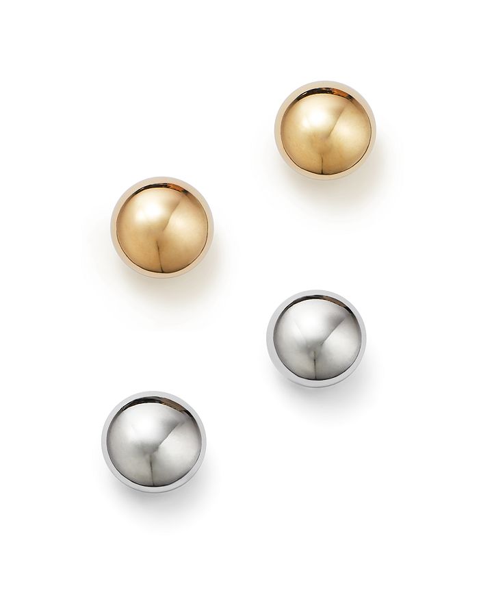 Bloomingdale's - 14K Gold Flat Ball Stud Earrings - 100% Exclusive