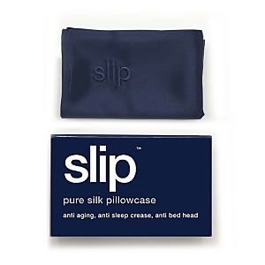 Slip For Beauty Sleep Pure Silk Queen Pillowcase In Navy Blue