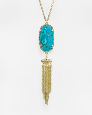 Kendra Scott Signature Rayne Pendant Tassel Necklace, 38" | Bloomingdale's