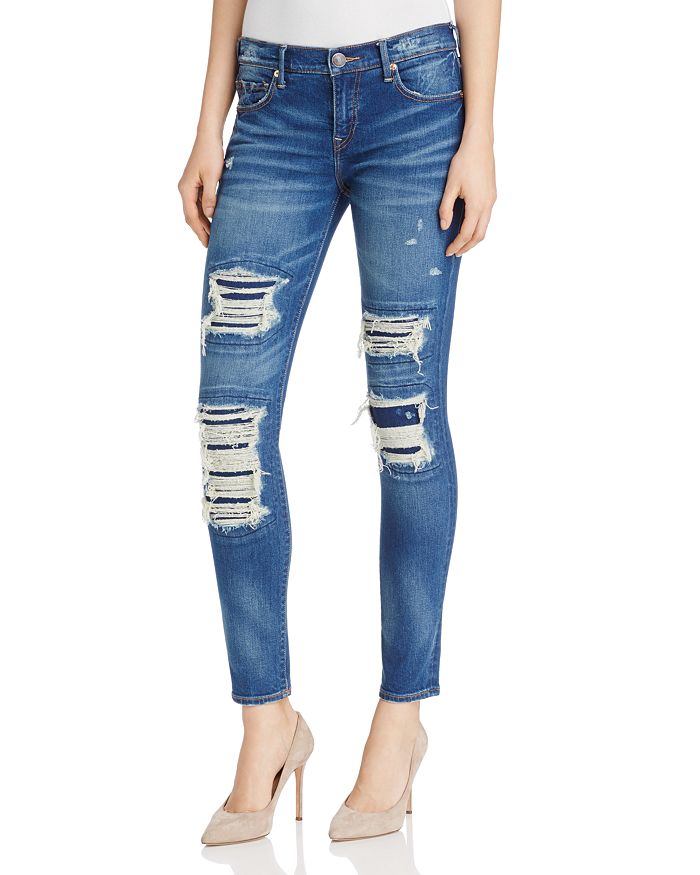 True Religion Halle Distressed Super Skinny Jeans | Bloomingdale's