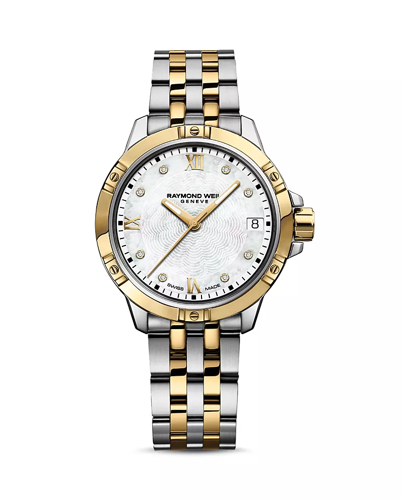 Raymond Weil Tango Two Tone Watch with Diamonds, 30mm