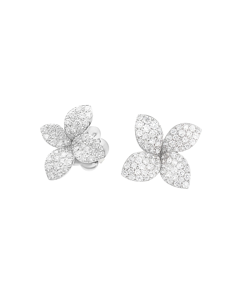 Pasquale Bruni 18k White Gold Secret Garden Pave Diamond Earrings In White