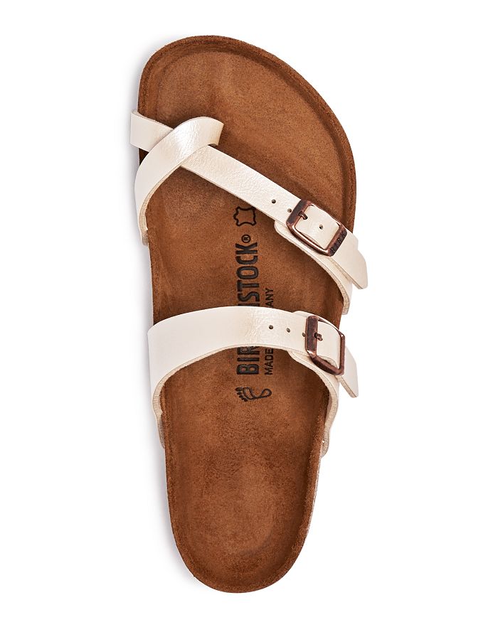 Shop Birkenstock Women's Mayari Buckled Slide Sandals In White