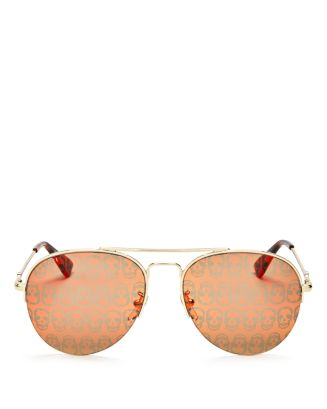 Gucci skull hotsell aviator sunglasses