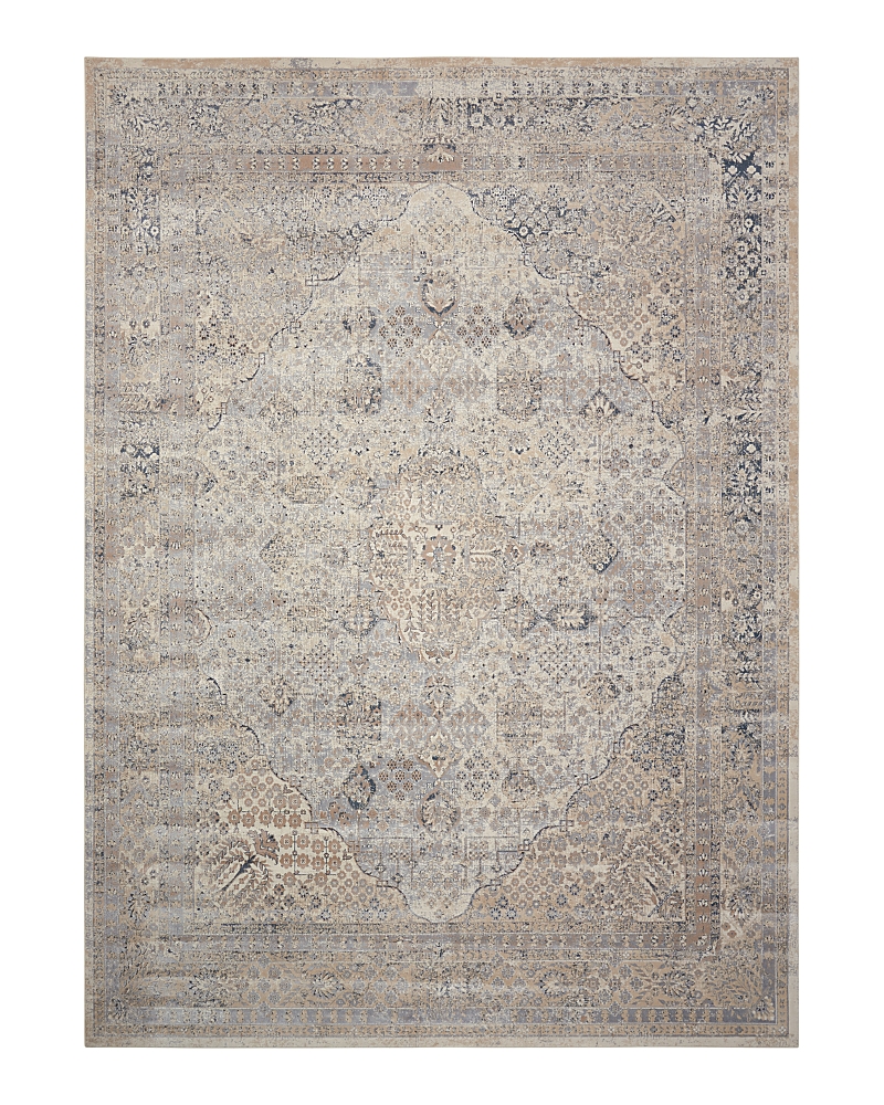 Nourison Malta Mai01 Area Rug, 7'10 X 10'10 In Ivory/blue