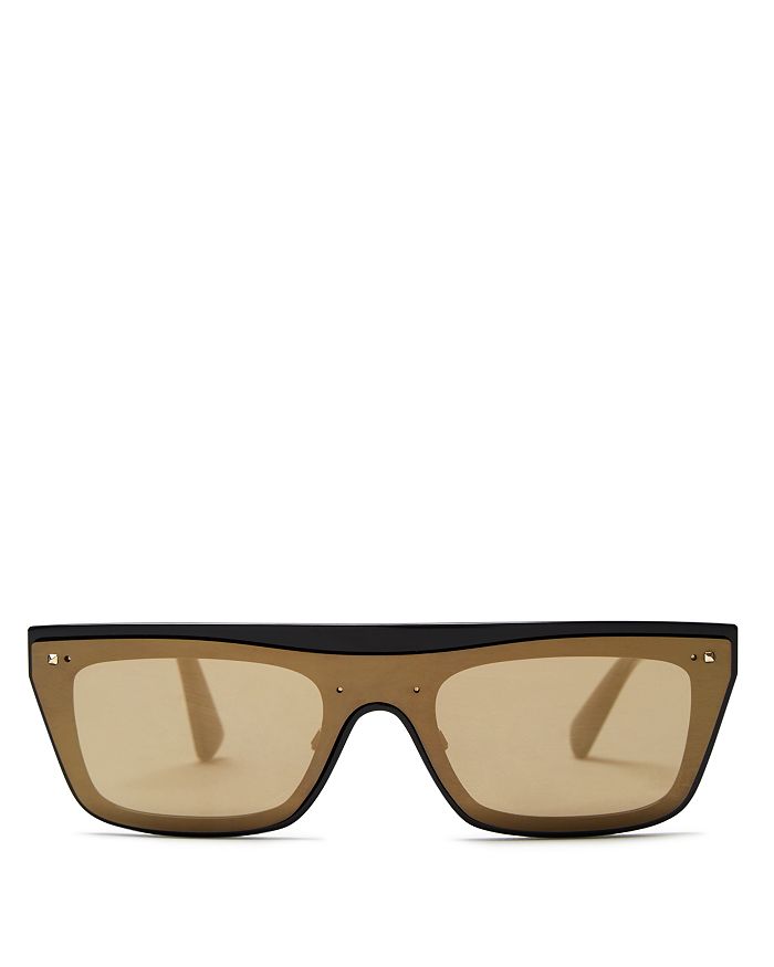 Valentino Women's Mirrored Rectangle Sunglasses, 36mm | Bloomingdale's