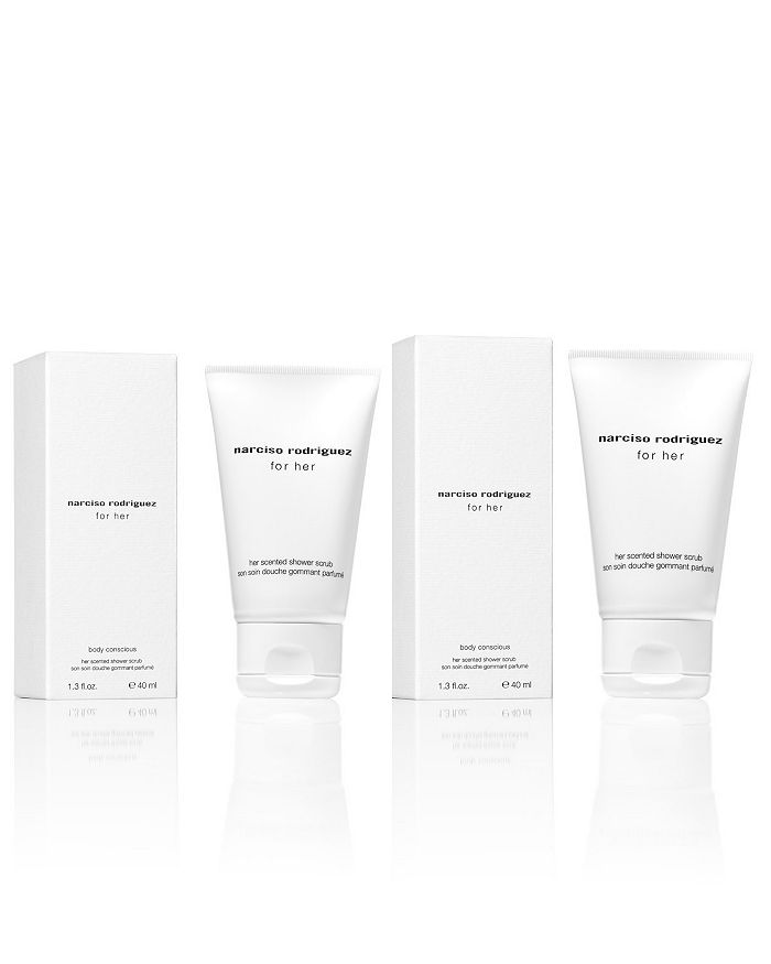 Body Mini | & any Bloomingdale\'s Body Her FREE Scrub Mini For Narciso with Narciso Yours Lotion Rodriguez Narciso - $65 Rodriguez Rodriguez purchase!