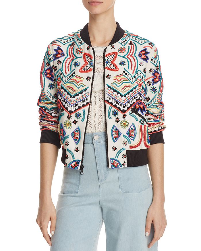 Alice and olivia beaded jacket store