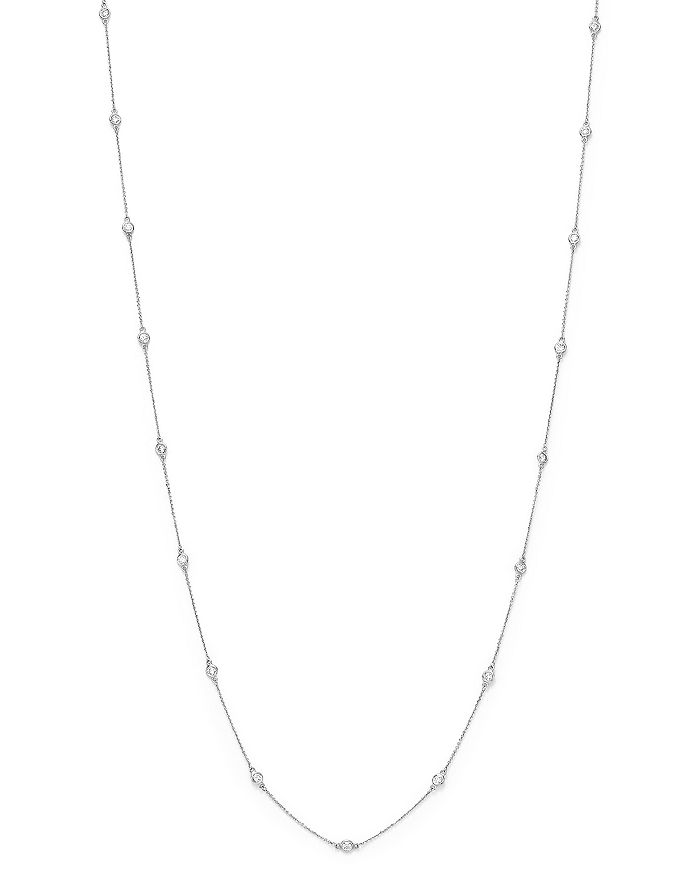 Bloomingdale's Diamond Long Station Necklace In 14k White Gold, 2.0 Ct. T.w. - 100% Exclusive